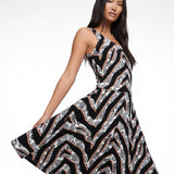 Diamond Zebra (Skater Dress - FB0085) - Trillii