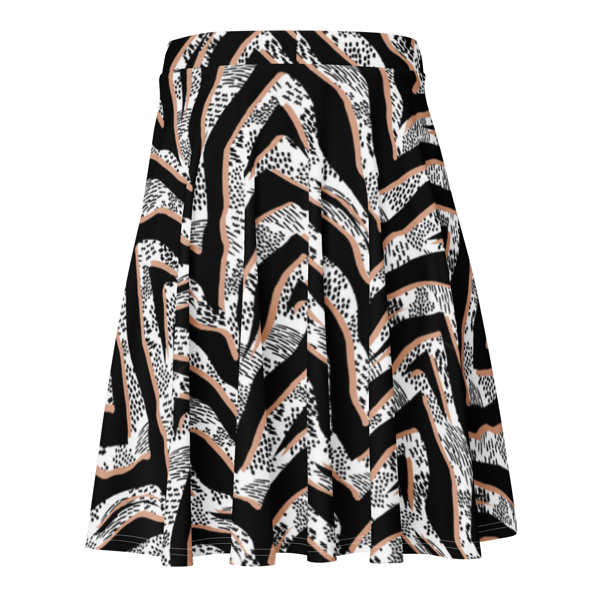Diamond Zebra (Skater Skirt - FB0085) - Trillii