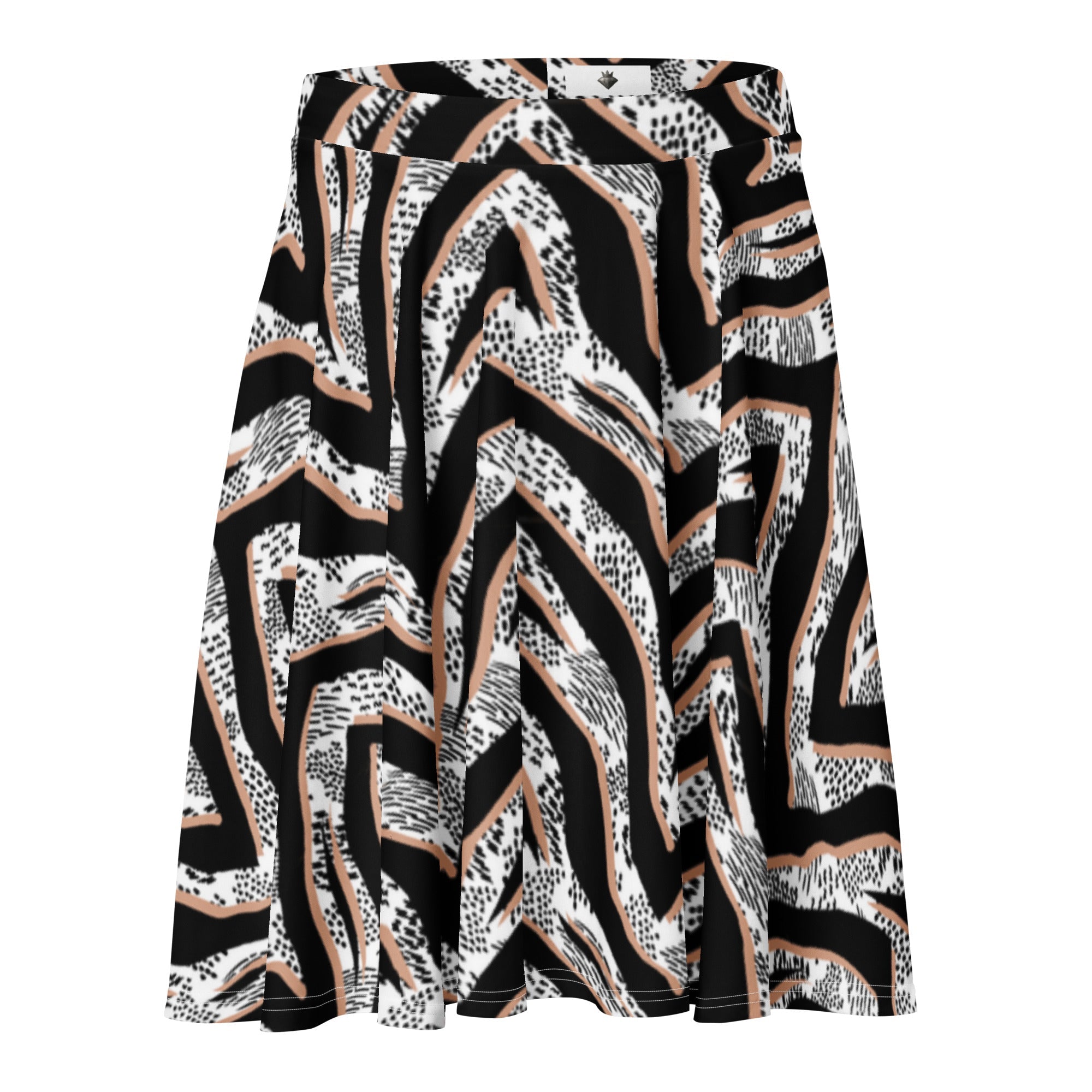 Diamond Zebra (Skater Skirt - FB0085) - Trillii