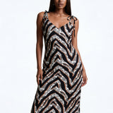 Diamond Zebra (Slip Dress - FB0085) - Trillii