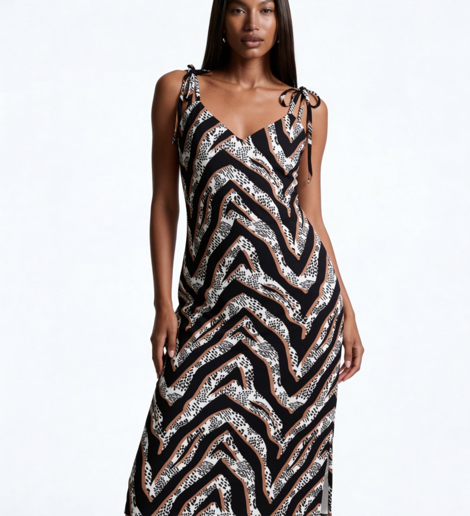 Diamond Zebra (Slip Dress - FB0085) - Trillii