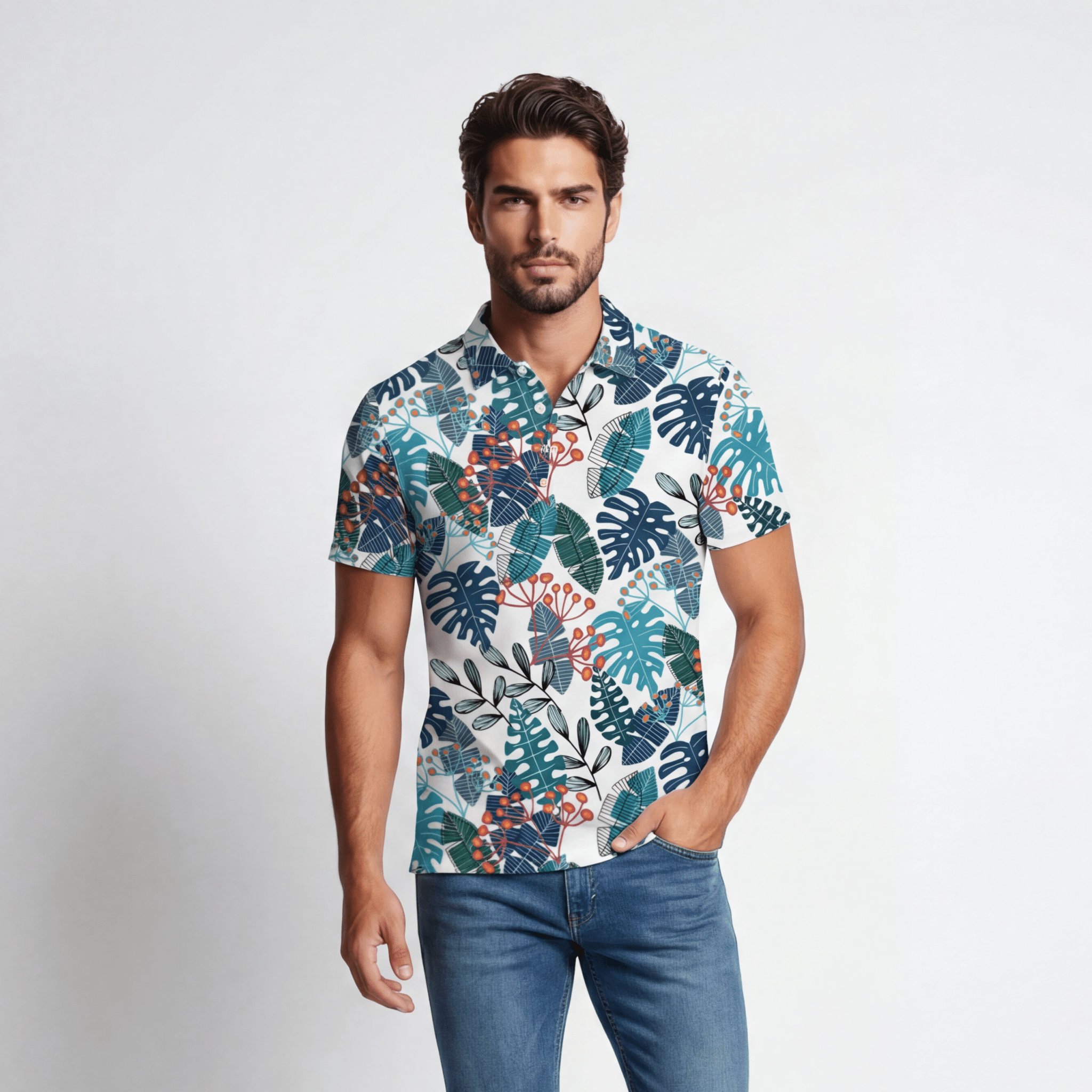 Everyone Leaves (Slim Fit Polo - FB0072) - Trillii