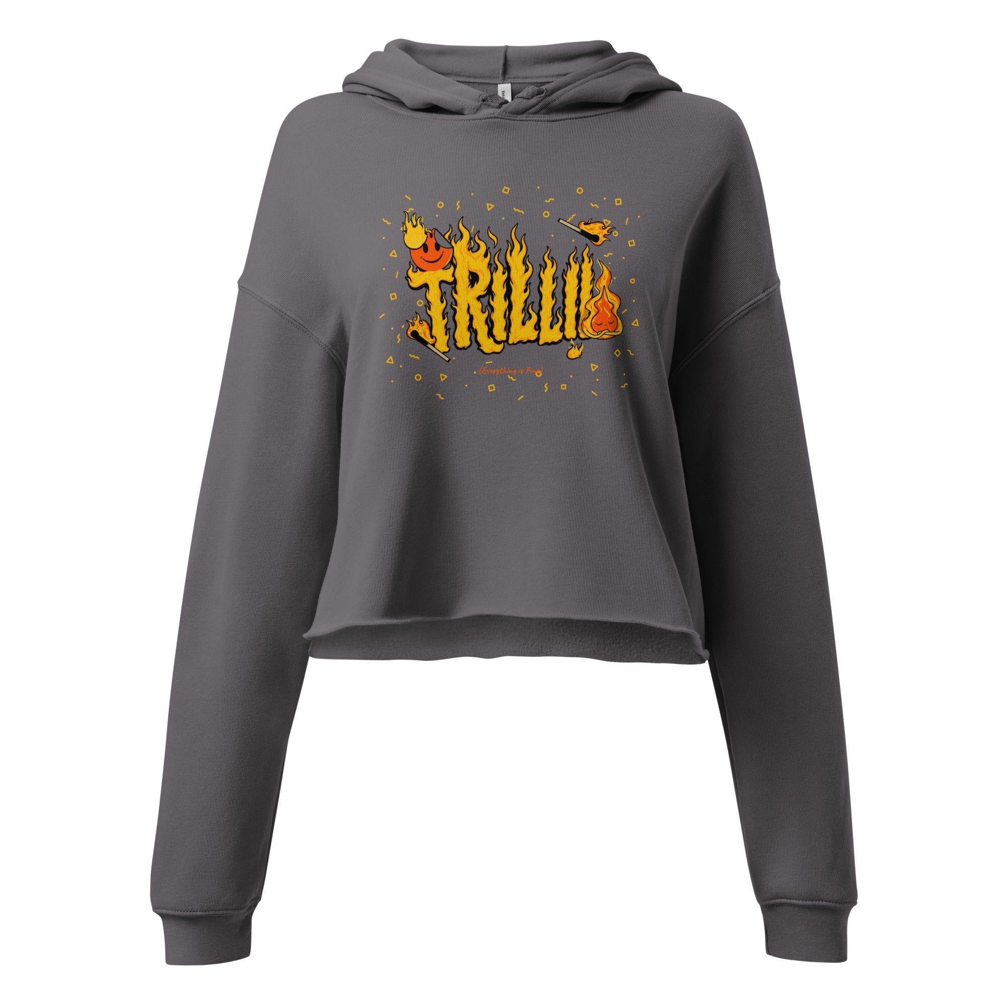 Everything is Fine (Crop Hoodie) - Trillii