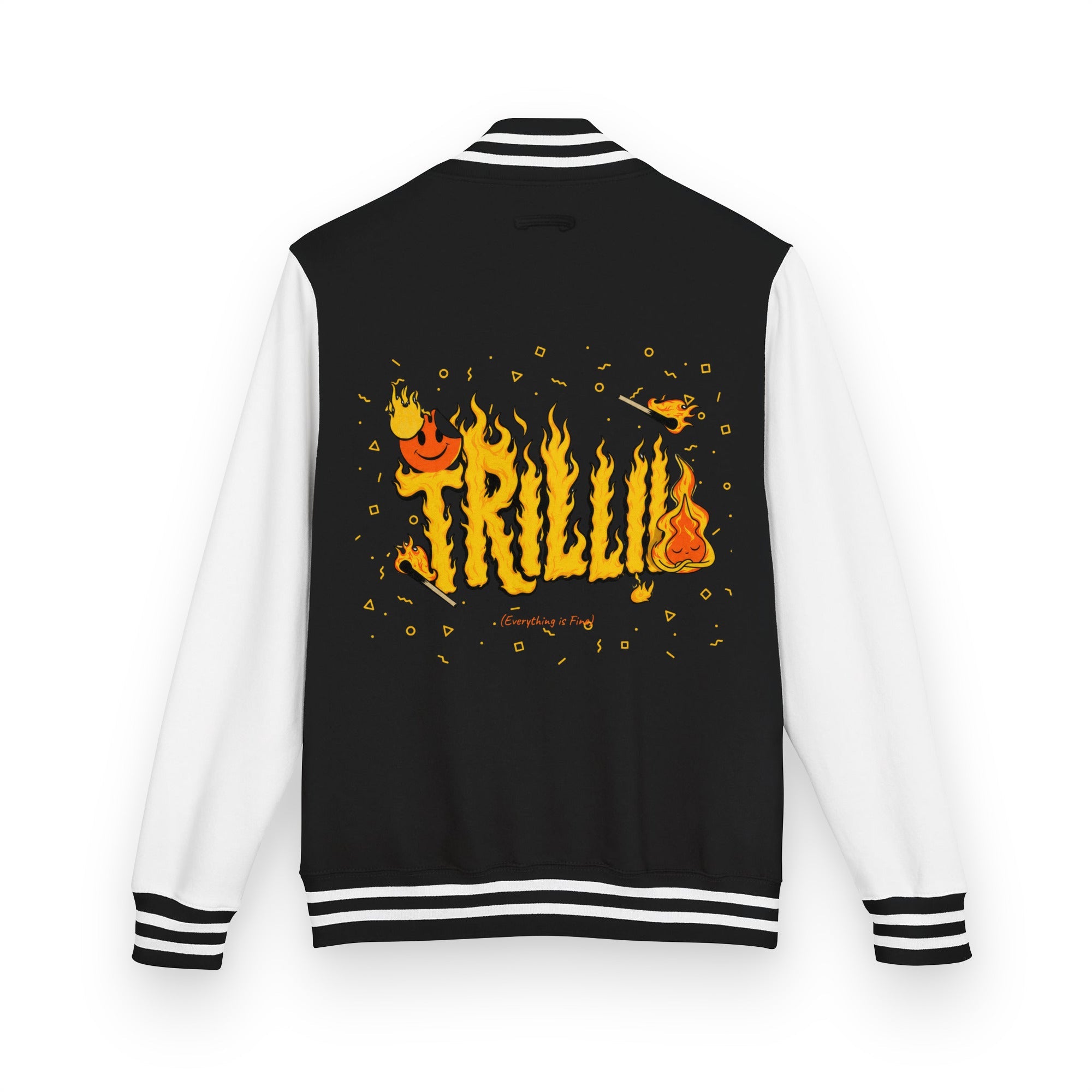 Everything is Fine (Heavyweight Letterman Jacket) - Trillii