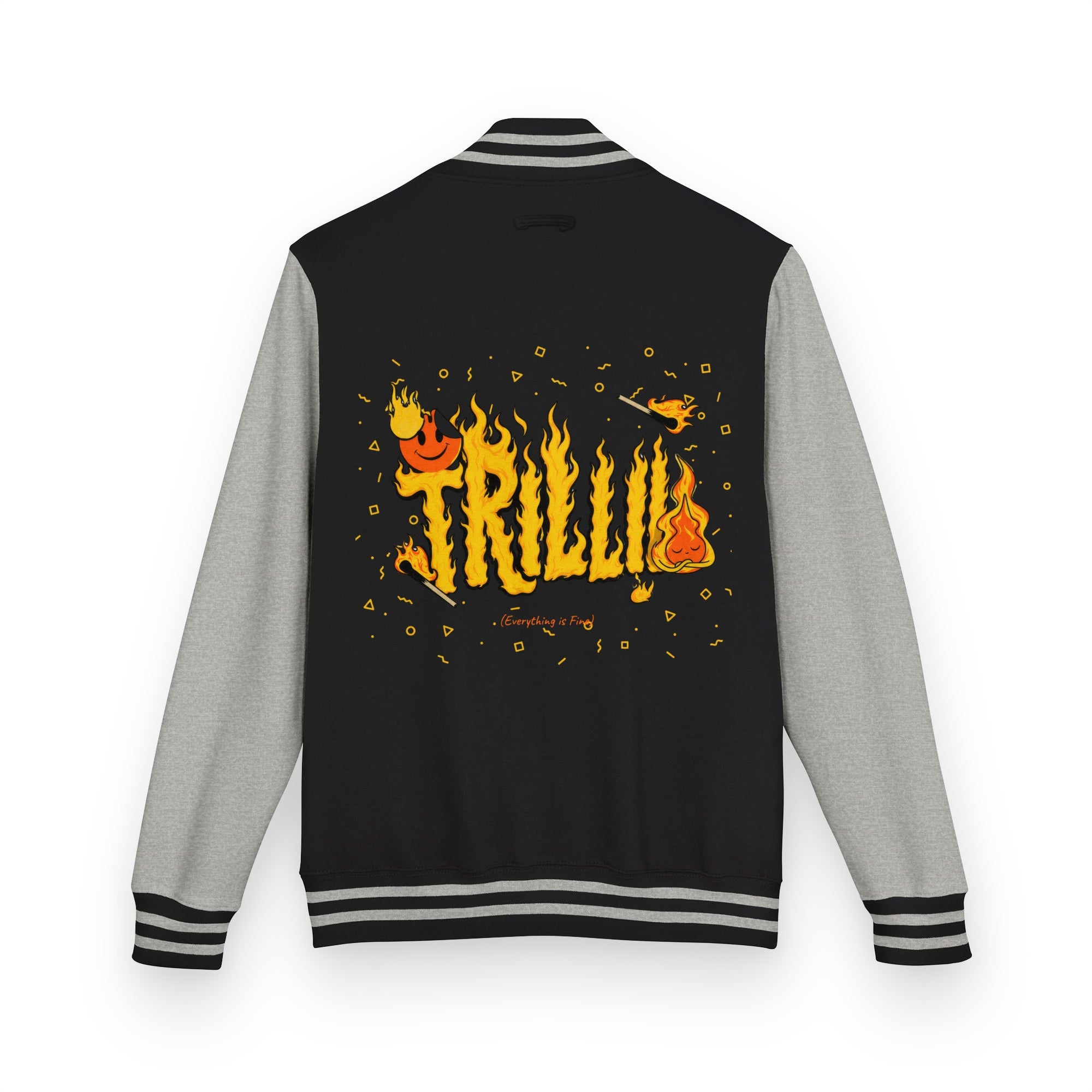 Everything is Fine (Heavyweight Letterman Jacket) - Trillii