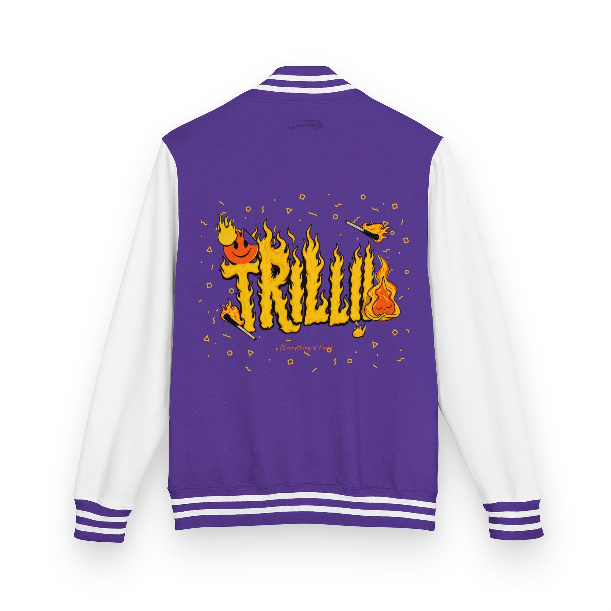 Everything is Fine (Heavyweight Letterman Jacket) - Trillii