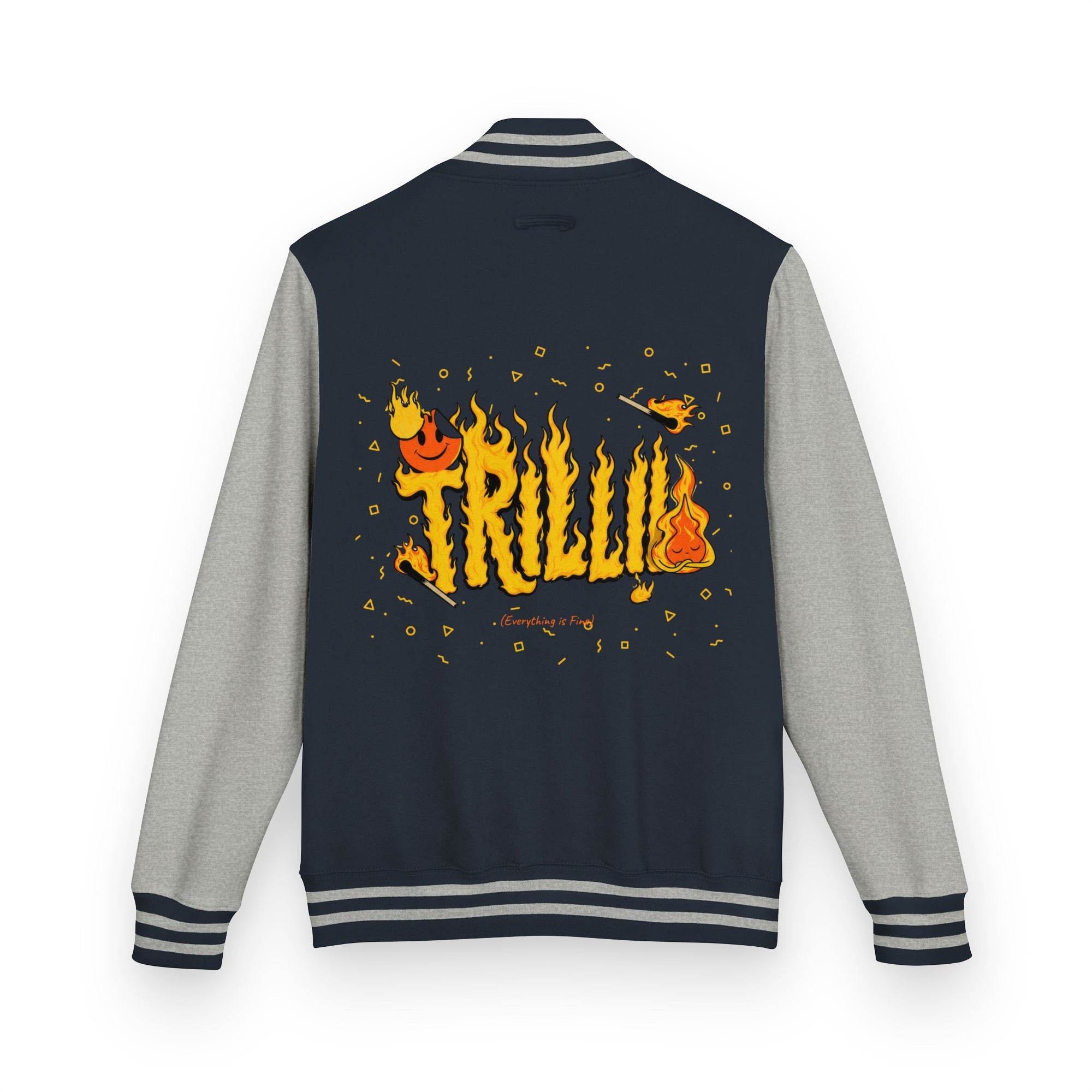 Everything is Fine (Heavyweight Letterman Jacket) - Trillii