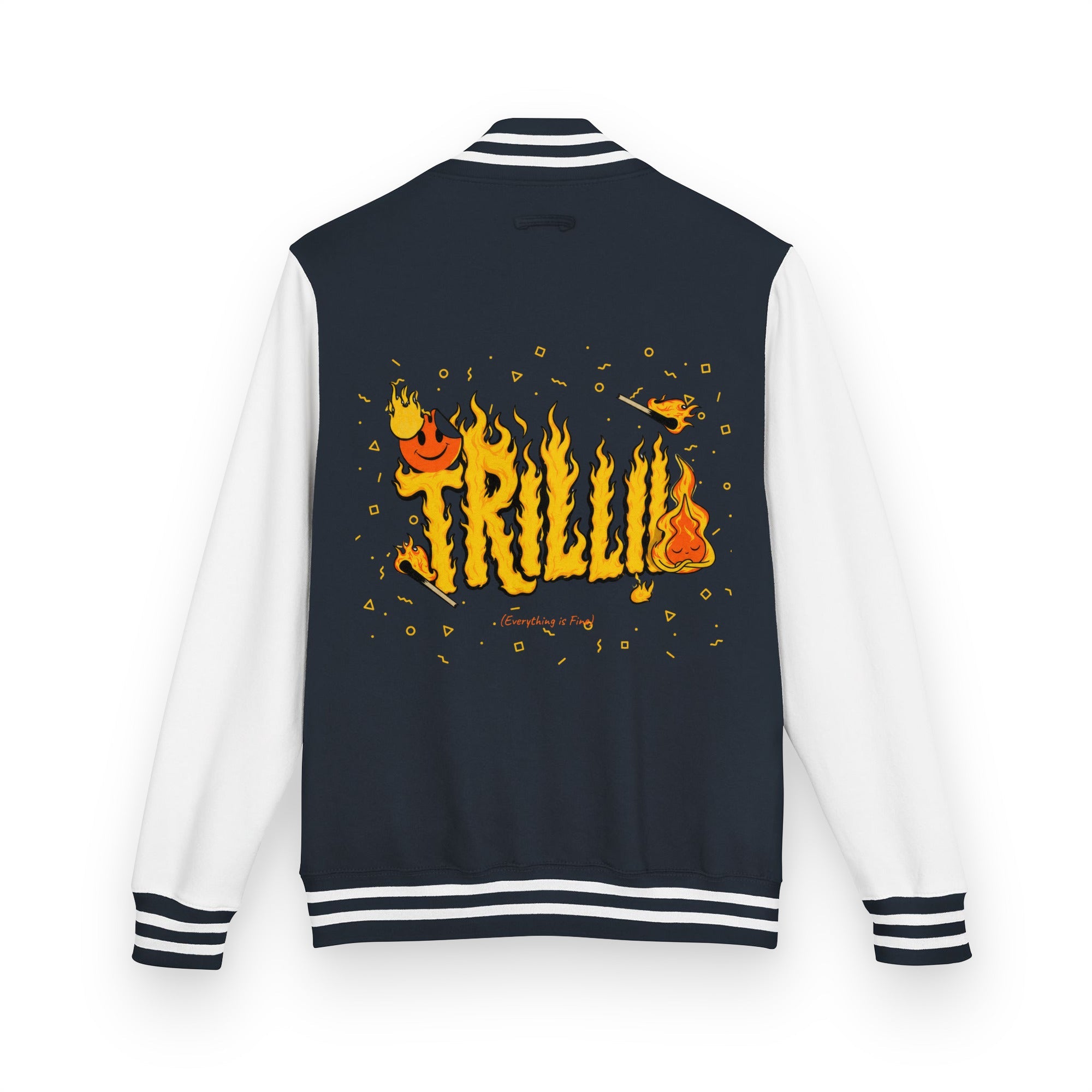 Everything is Fine (Heavyweight Letterman Jacket) - Trillii