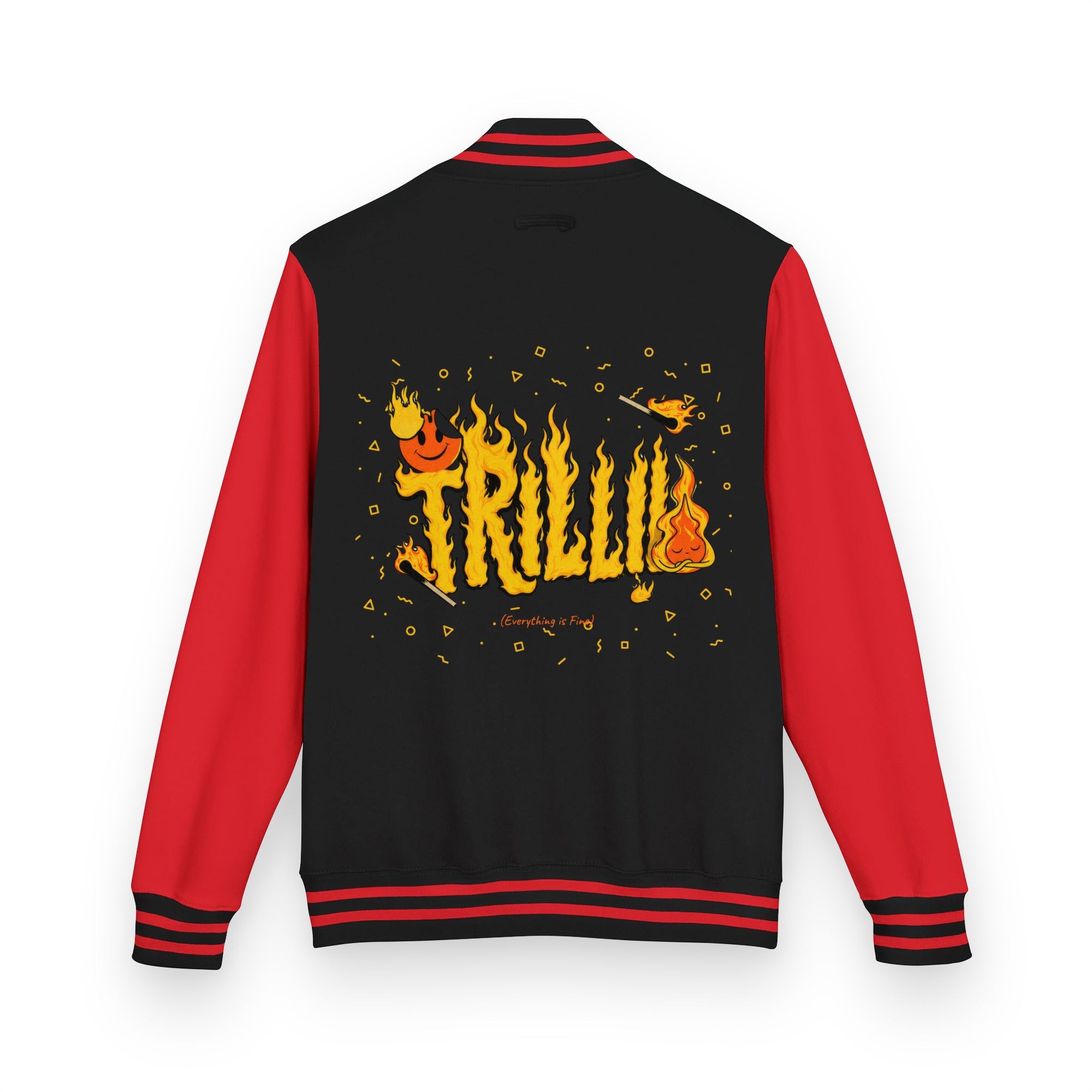 Everything is Fine (Heavyweight Letterman Jacket) - Trillii