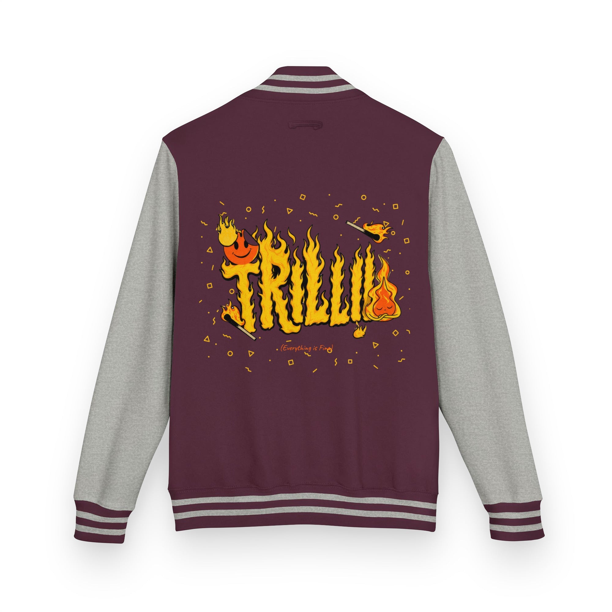 Everything is Fine (Heavyweight Letterman Jacket) - Trillii