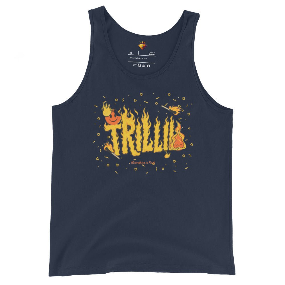 Everything is Fine (Men's Tank Top) - Trillii