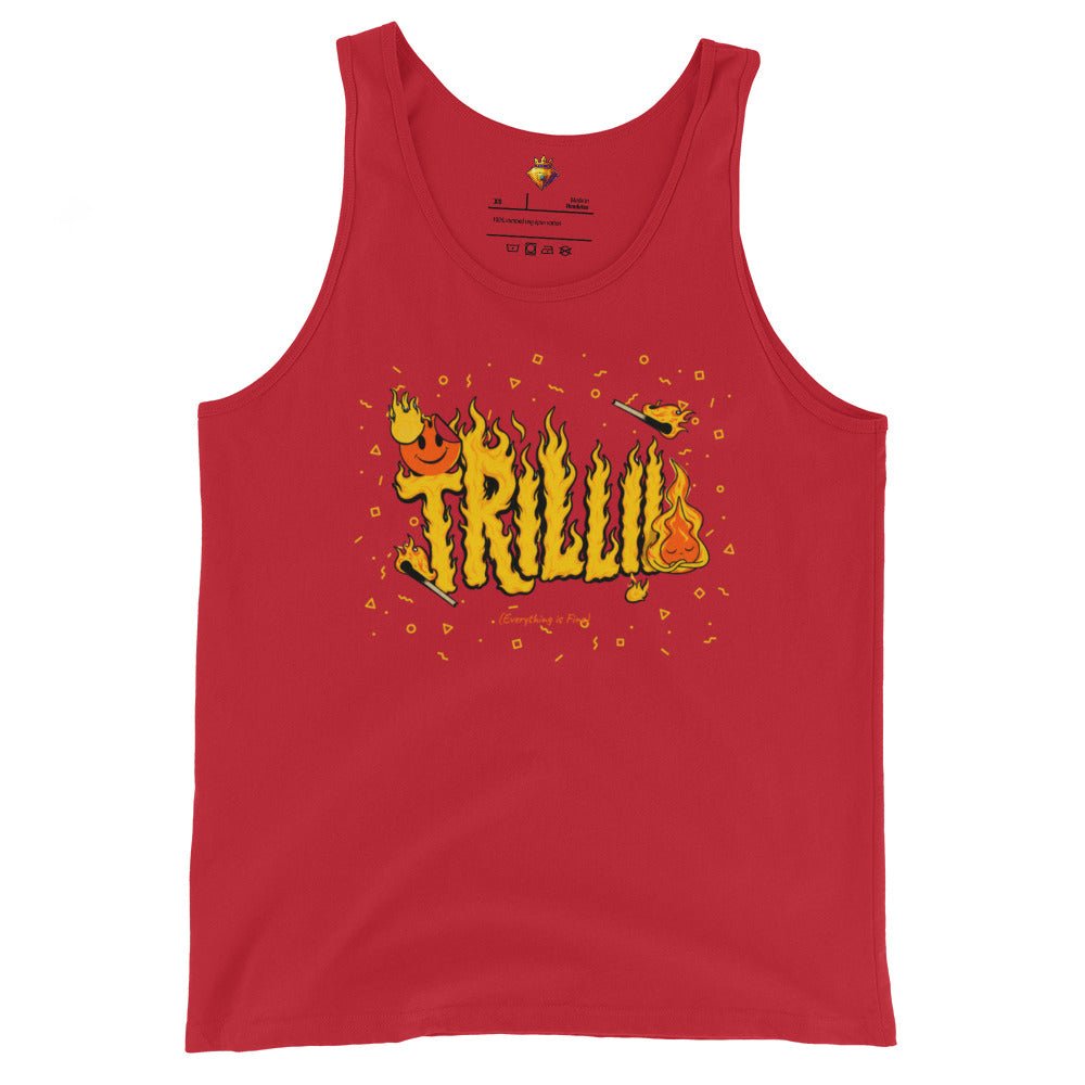 Everything is Fine (Men's Tank Top) - Trillii