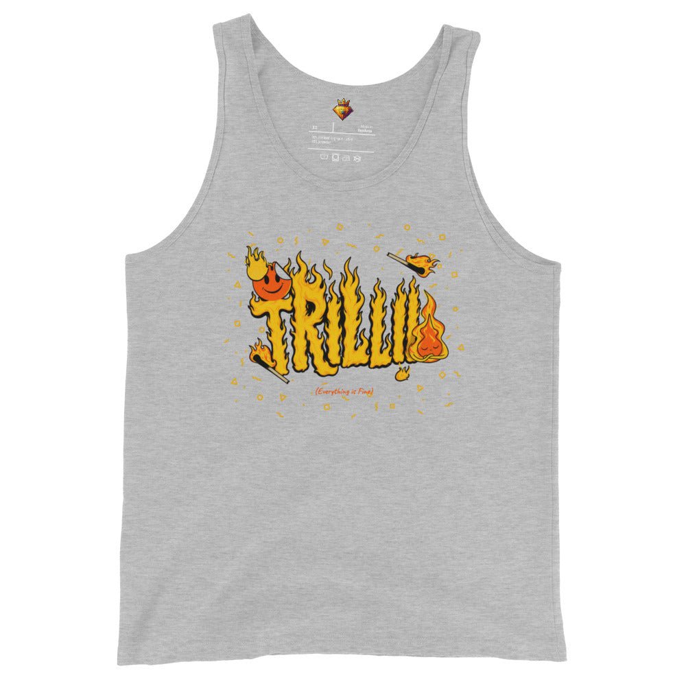 Everything is Fine (Men's Tank Top) - Trillii