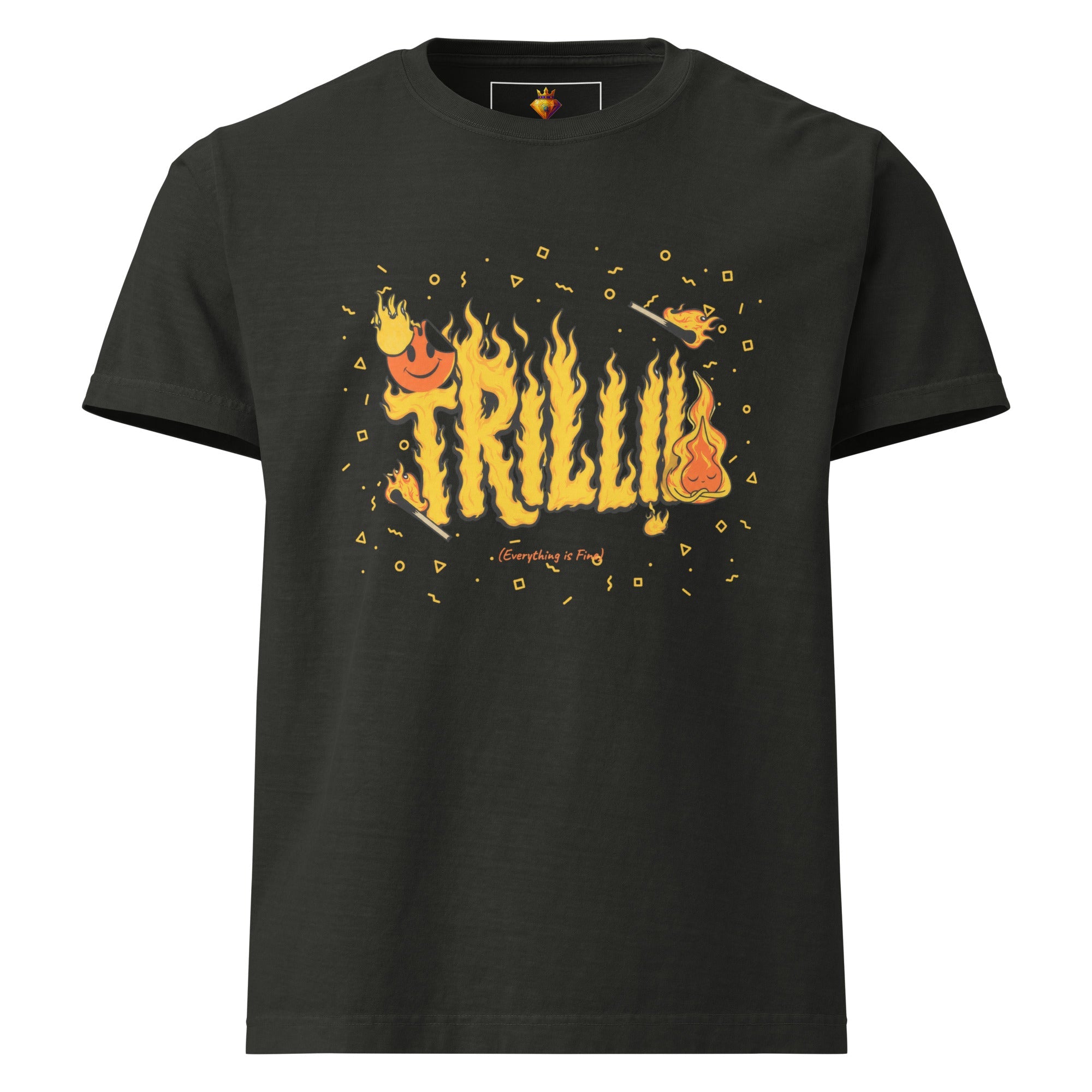 Everything is Fine (Unisex oversized T-shirt) - Trillii