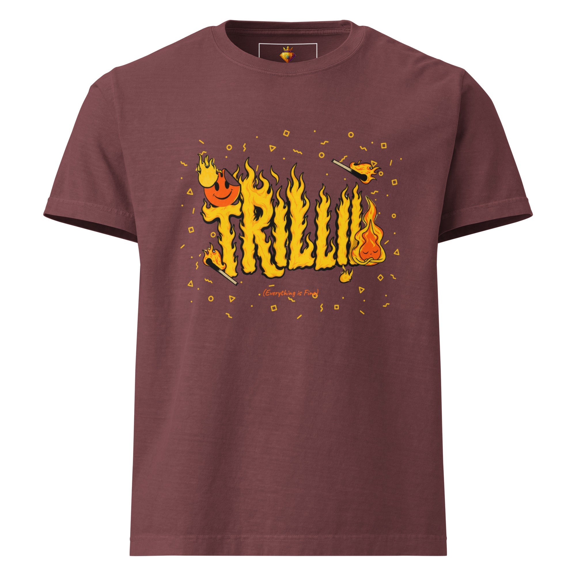 Everything is Fine (Unisex oversized T-shirt) - Trillii