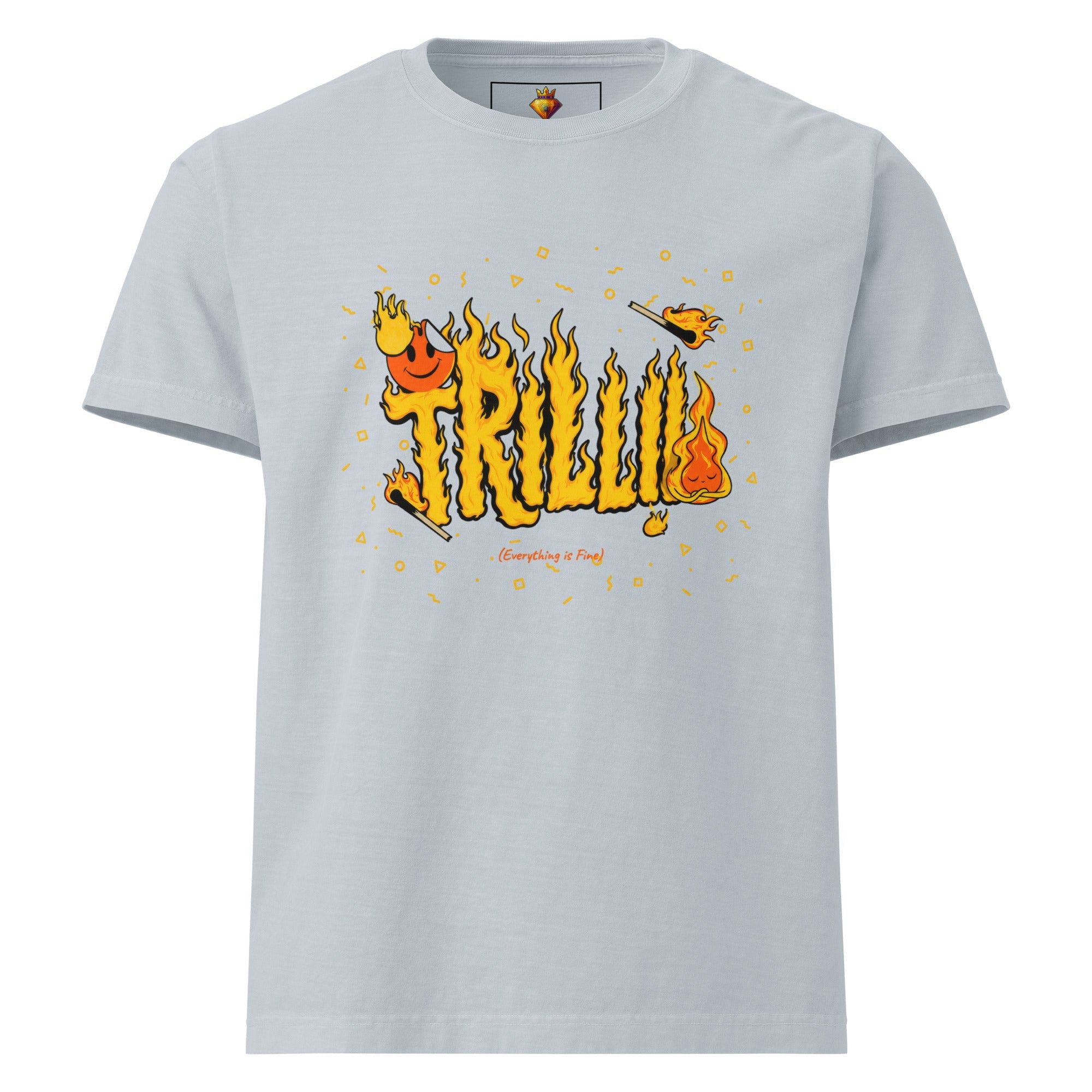 Everything is Fine (Unisex oversized T-shirt) - Trillii