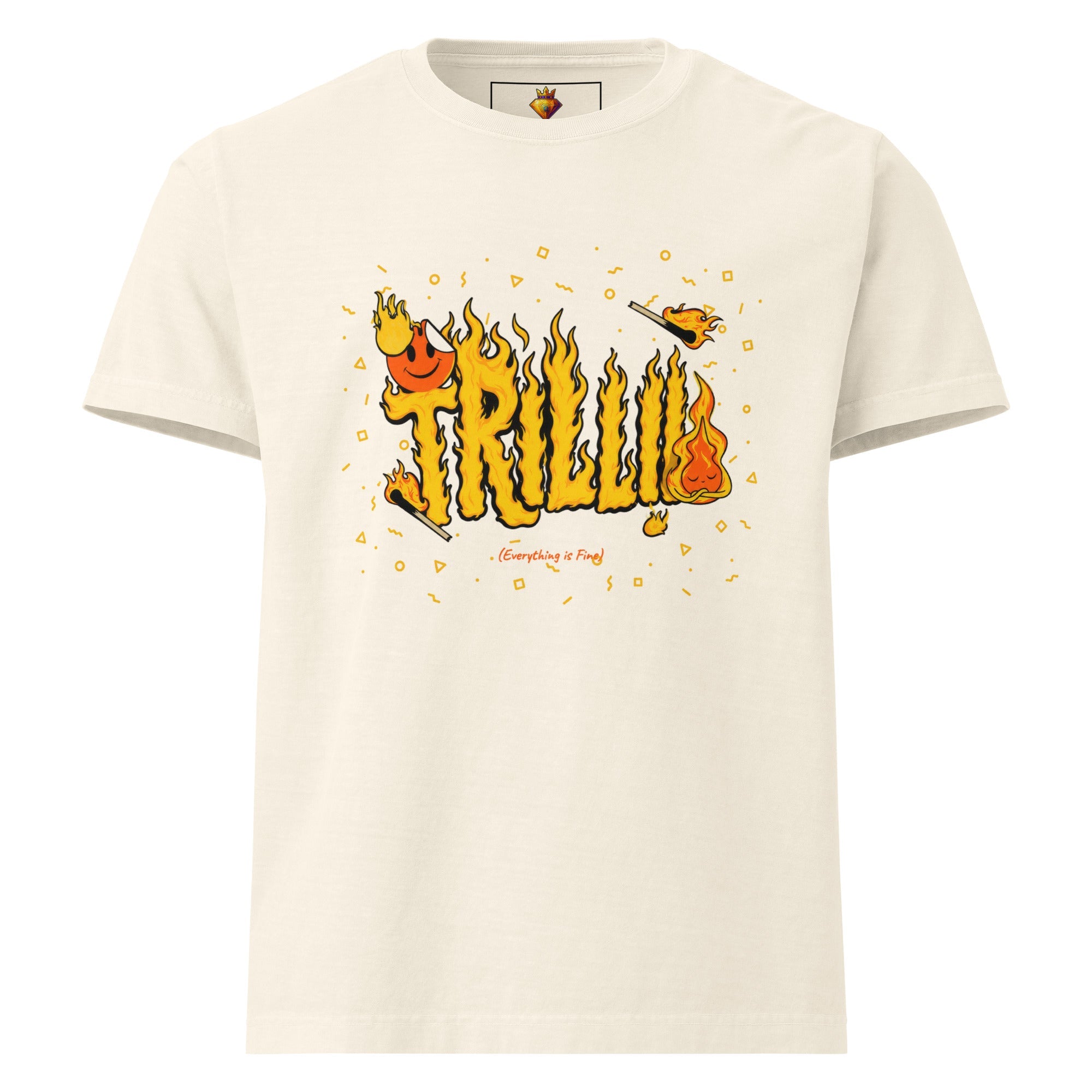 Everything is Fine (Unisex oversized T-shirt) - Trillii