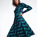 Feeling Blue (Midi Dress - FB0078) - Trillii
