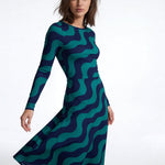 Feeling Blue (Midi Dress - FB0078) - Trillii