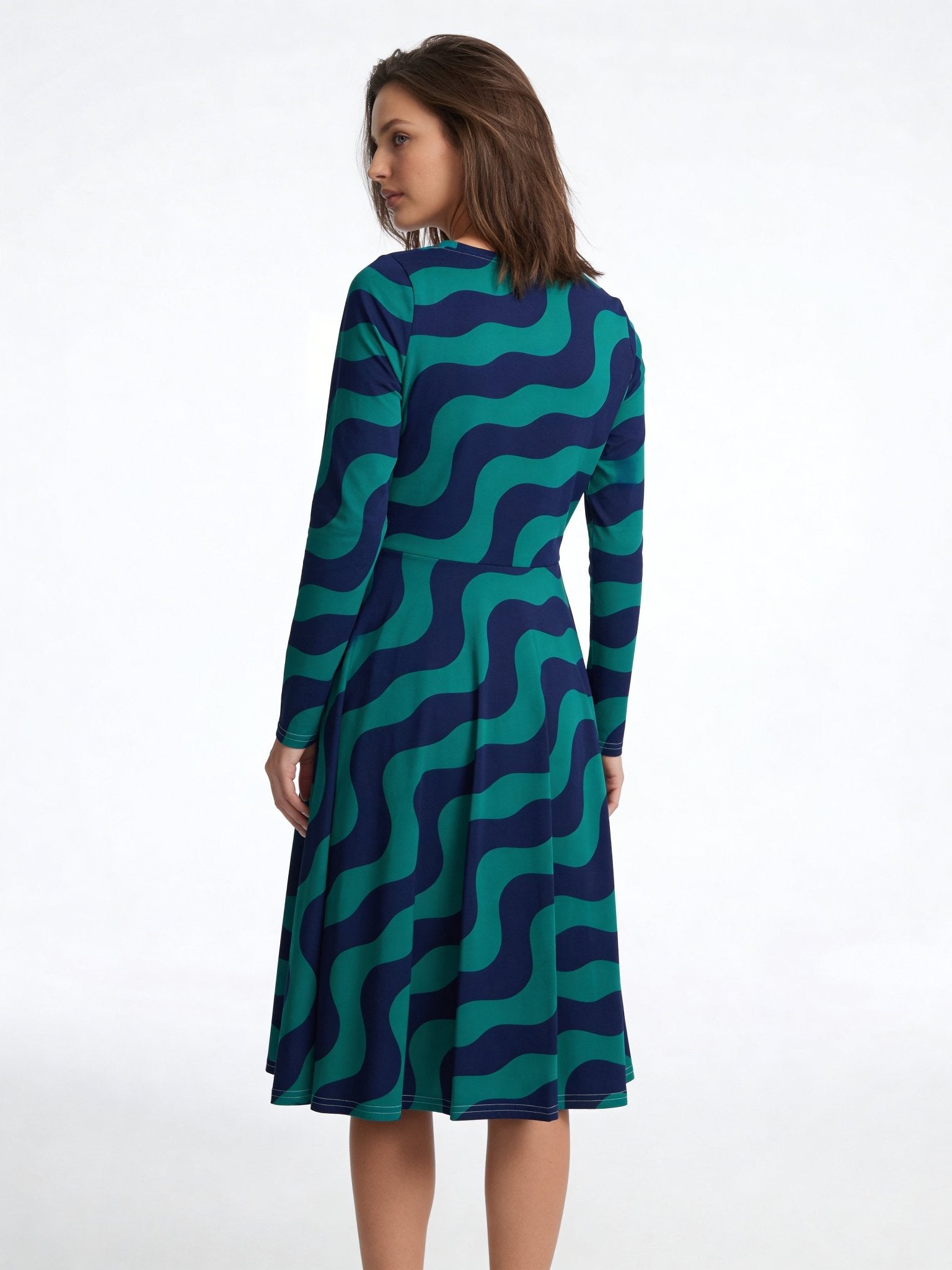 Feeling Blue (Midi Dress - FB0078) - Trillii