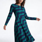 Feeling Blue (Midi Dress - FB0078) - Trillii