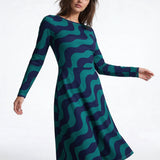 Feeling Blue (Midi Dress - FB0078) - Trillii
