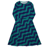 Feeling Blue (Midi Dress - FB0078) - Trillii