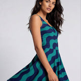 Feeling Blue (Skater Dress - FB0078) - Trillii