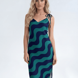 Feeling Blue (Slip Dress - FB0078) - Trillii