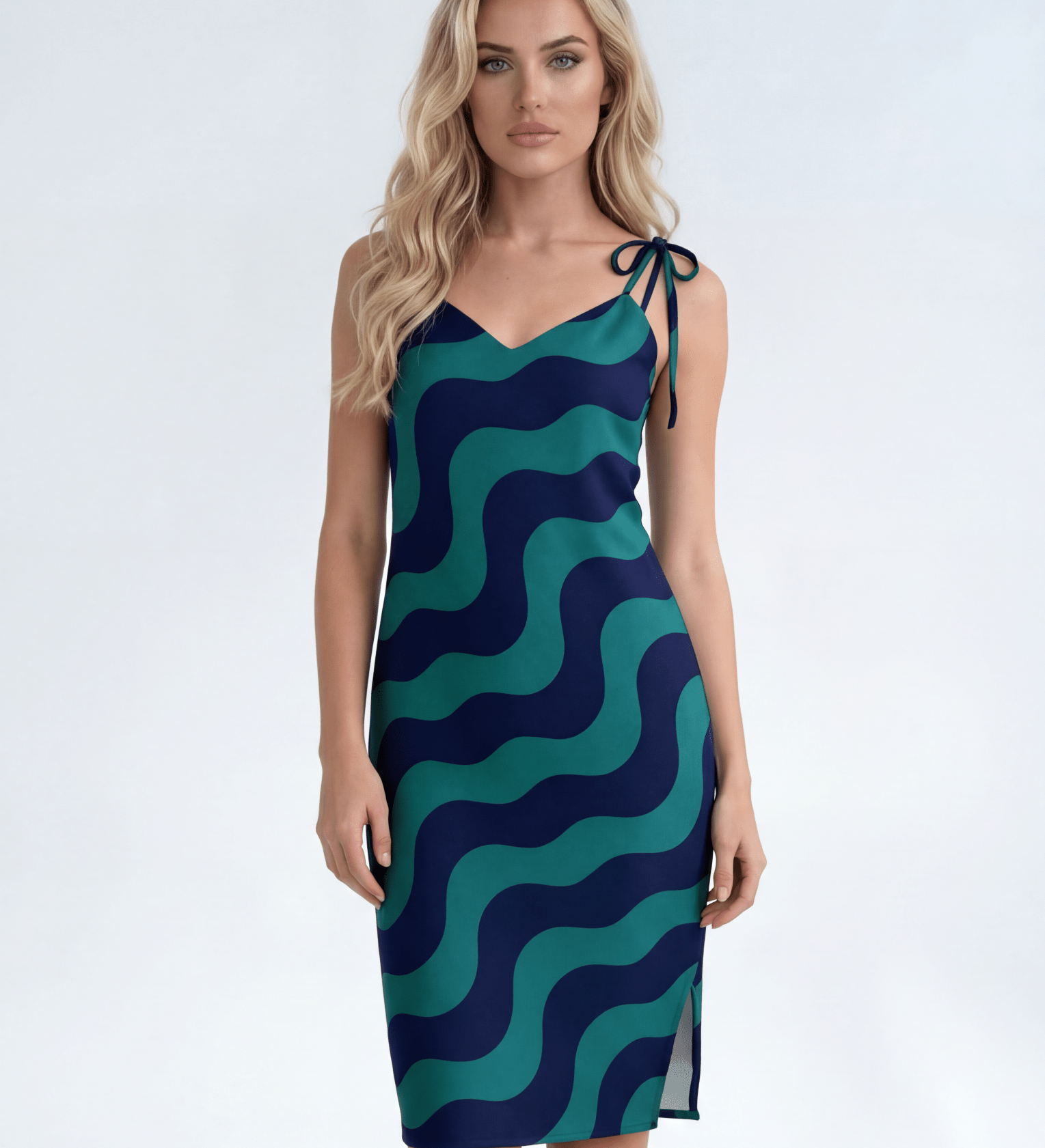 Feeling Blue (Slip Dress - FB0078) - Trillii