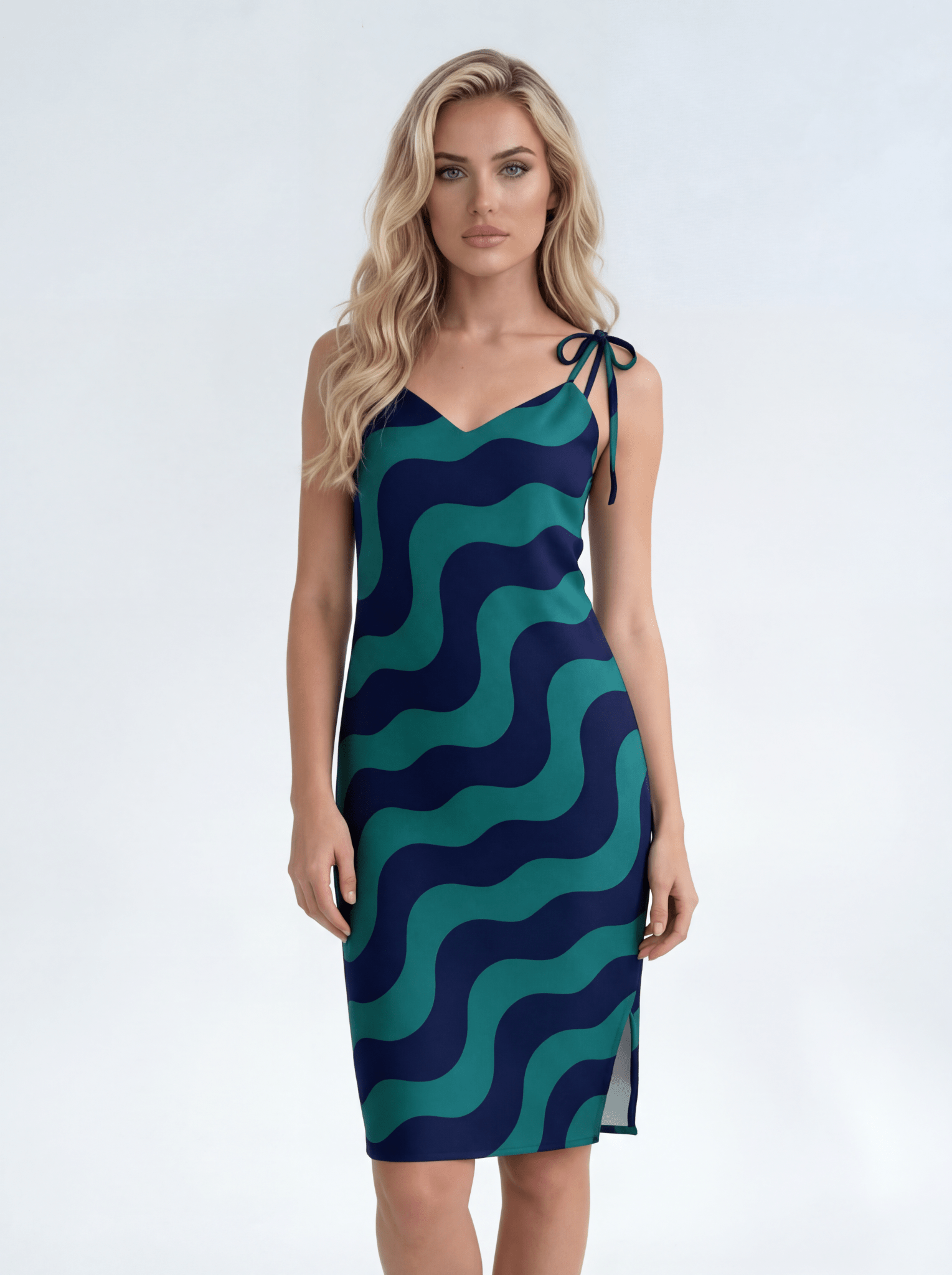 Feeling Blue (Slip Dress - FB0078) - Trillii