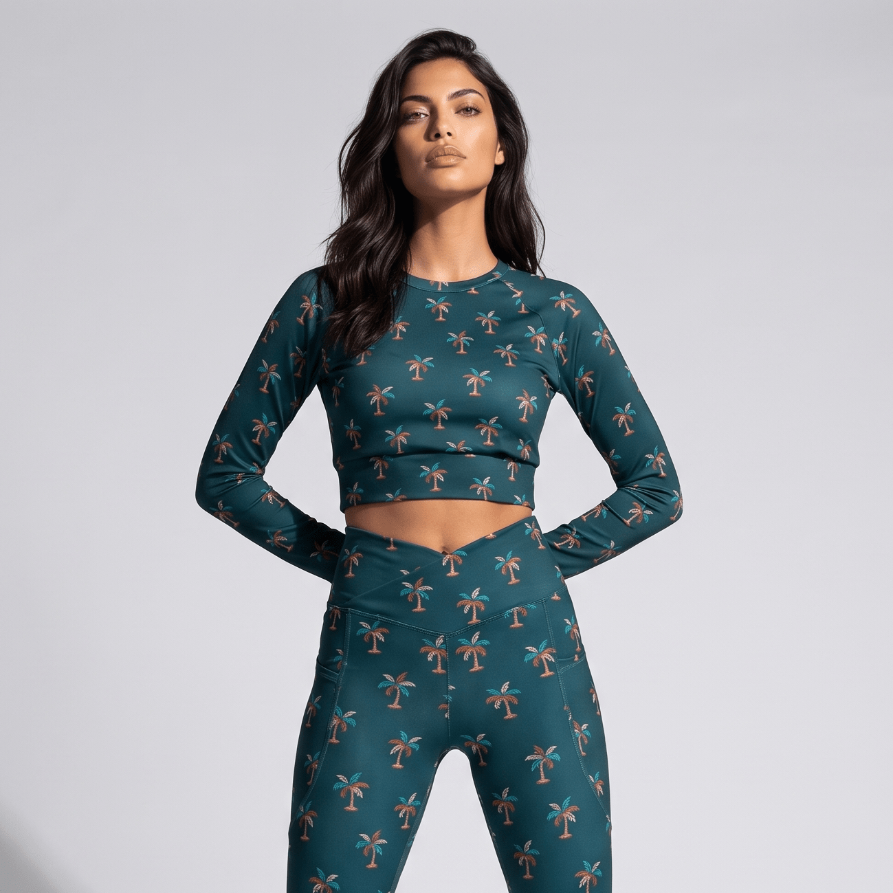 Florida (Long Sleeve Cropped Top - FB0068) - Trillii