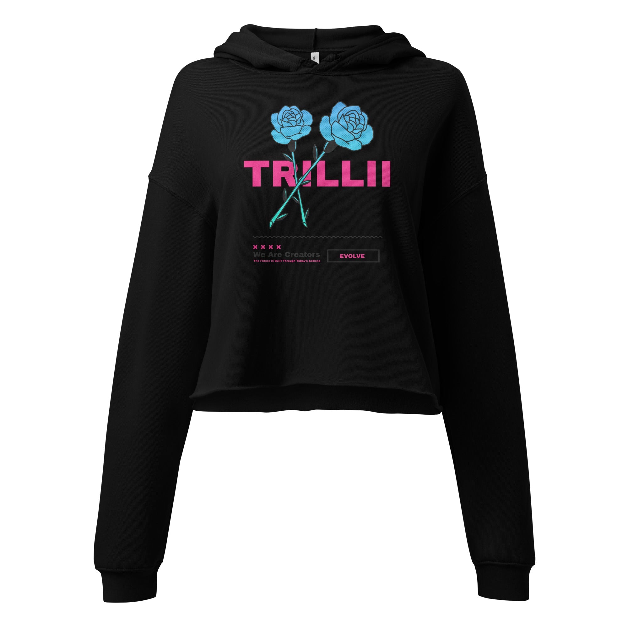Growth (Crop Hoodie - 0149) - Trillii