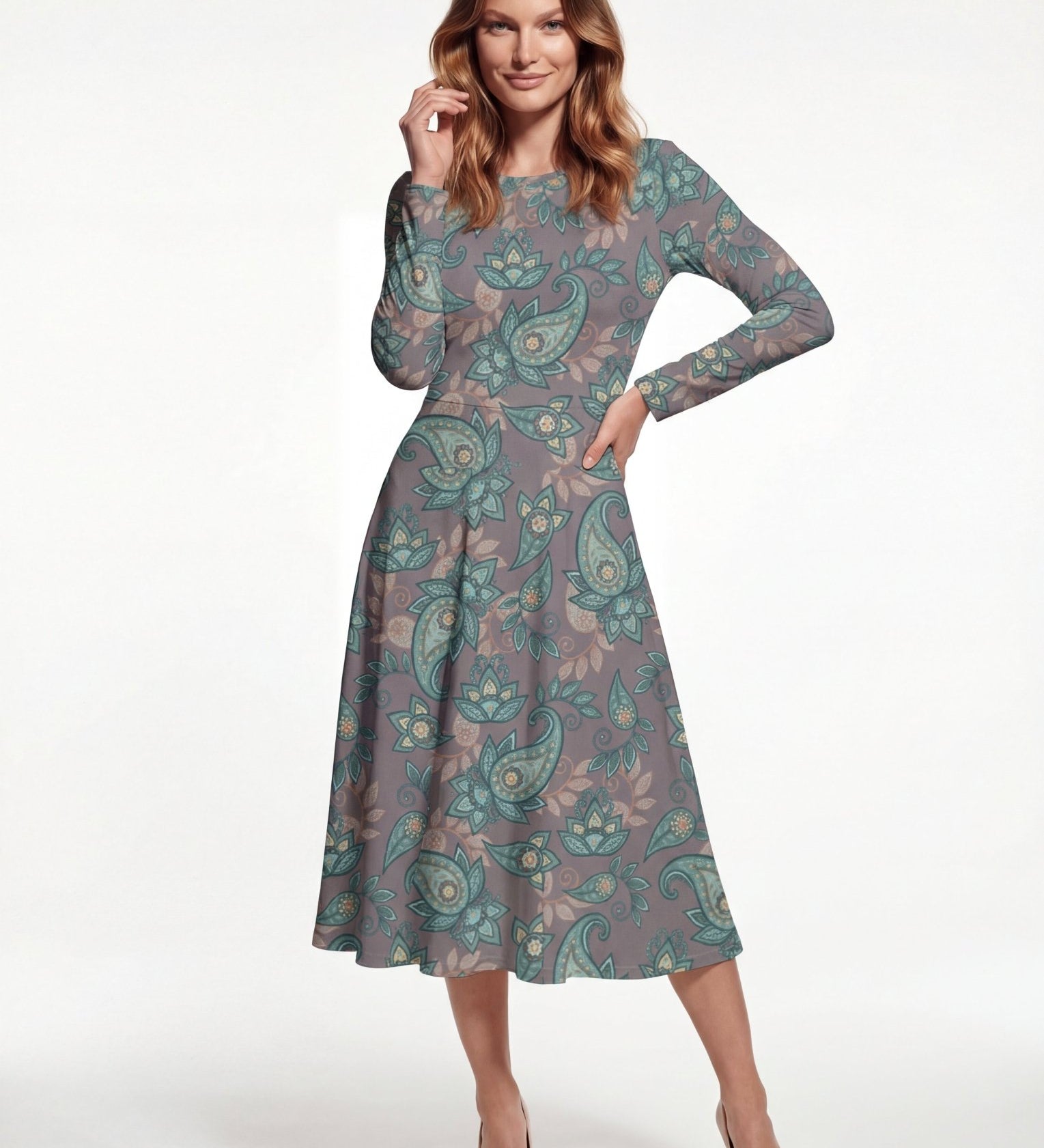 Imaginary (Midi Dress - FB0093) - Trillii
