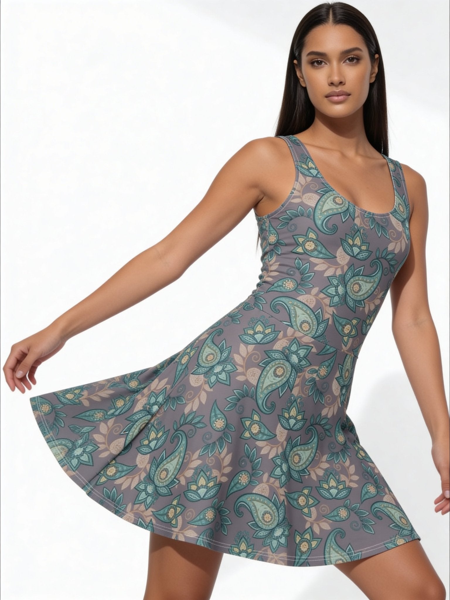 Imaginary (Skater Dress - FB0093) - Trillii
