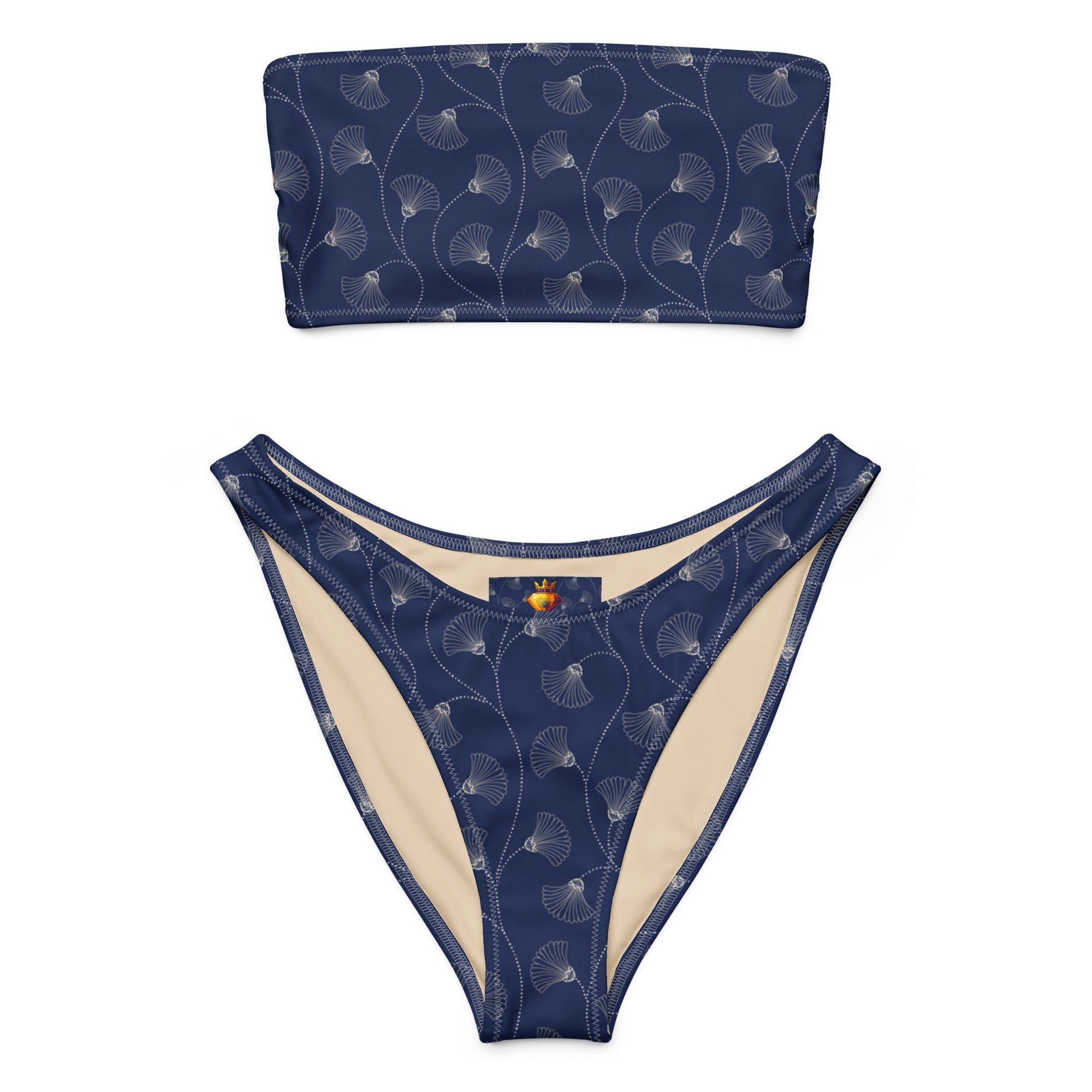 Imperial Bloom (Bandeau Bikini Set - FB0069) - Trillii