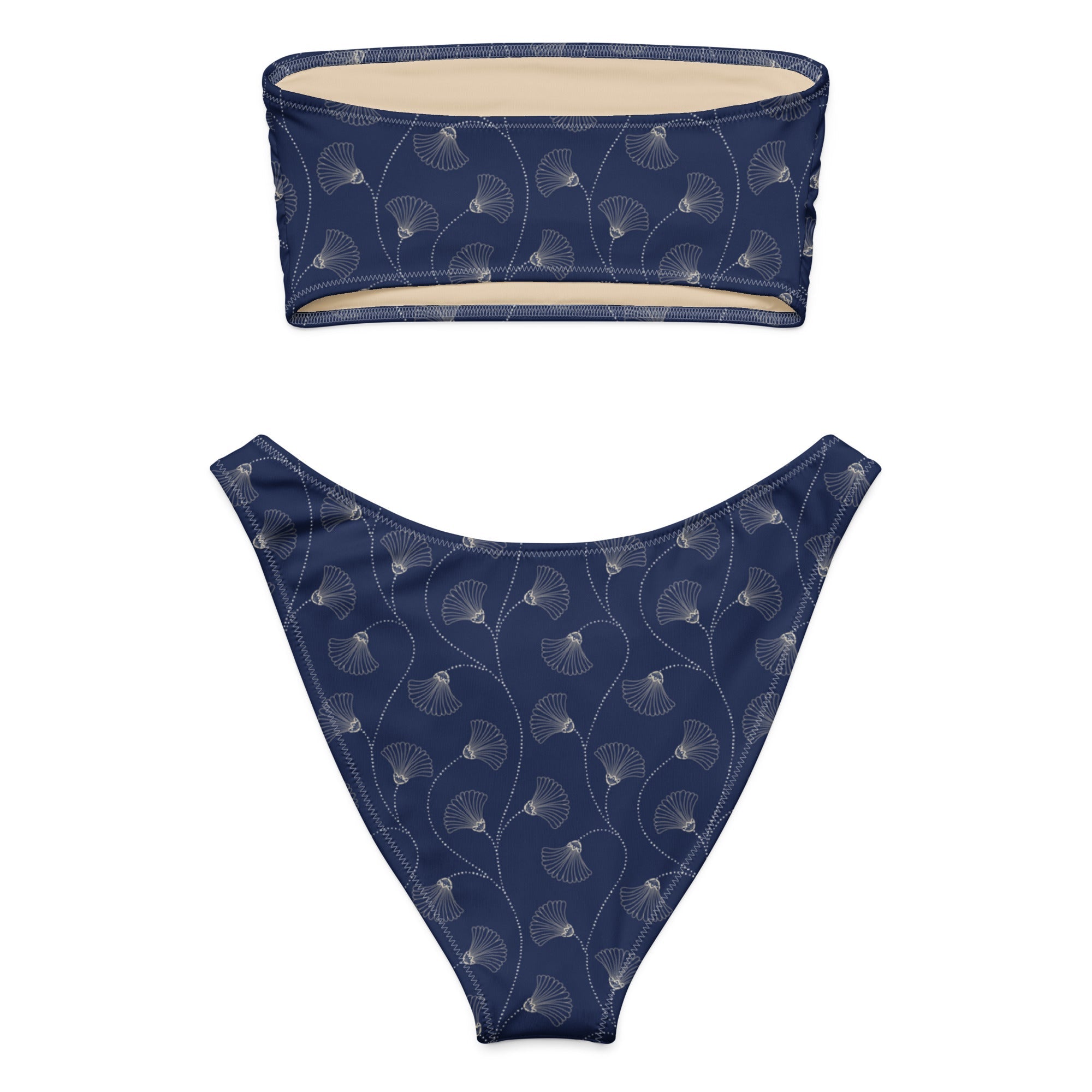 Imperial Bloom (Bandeau Bikini Set - FB0069) - Trillii