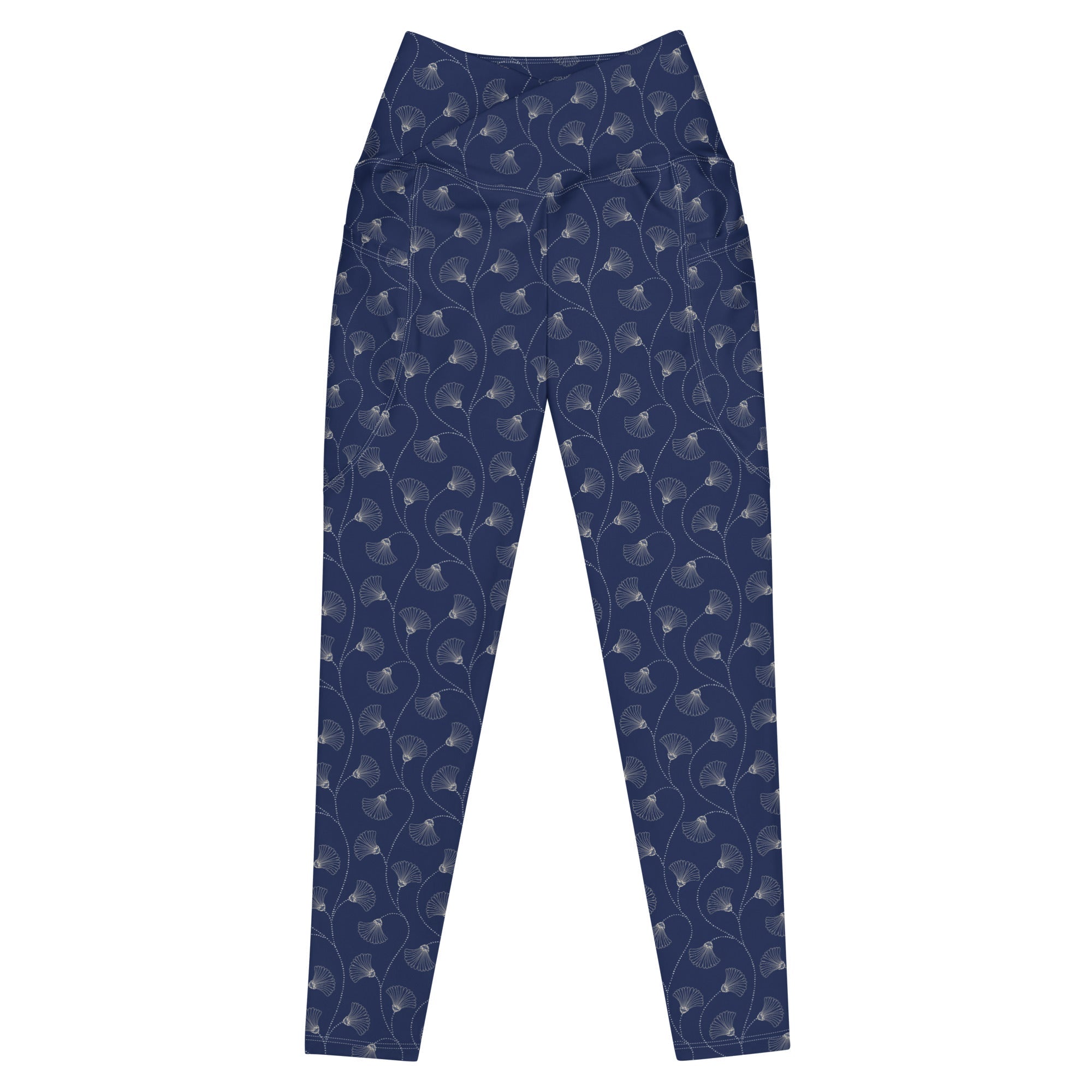 Imperial Bloom (Crossover Leggings w/ pockets - FB0069) - Trillii
