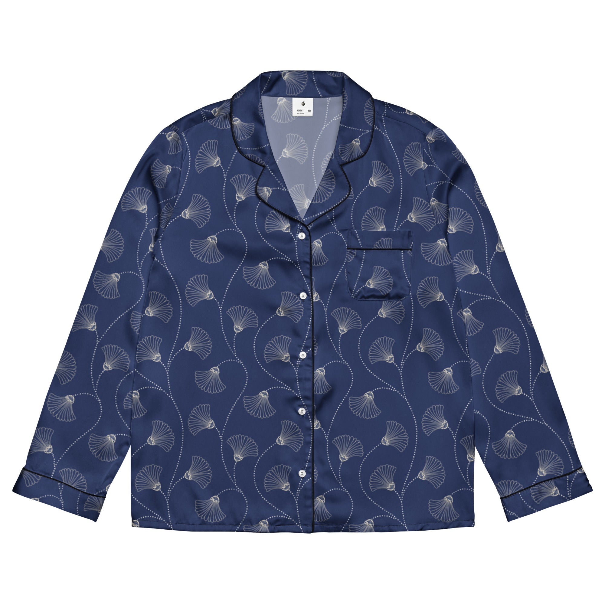Imperial Bloom (Pajama Shirt (Long) - FB0069) - Trillii