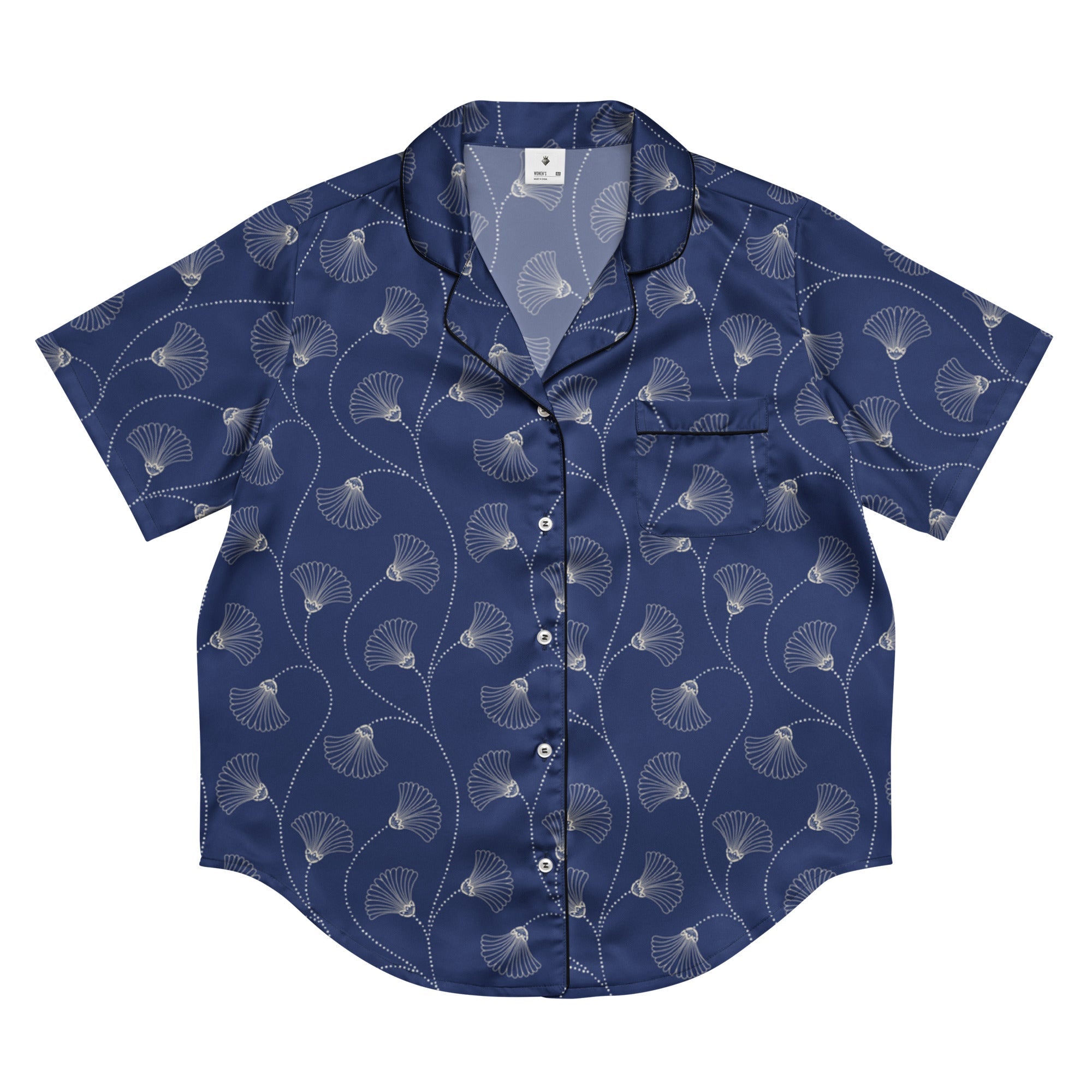 Imperial Bloom (Pajama Shirt (Short) - FB0069) - Trillii