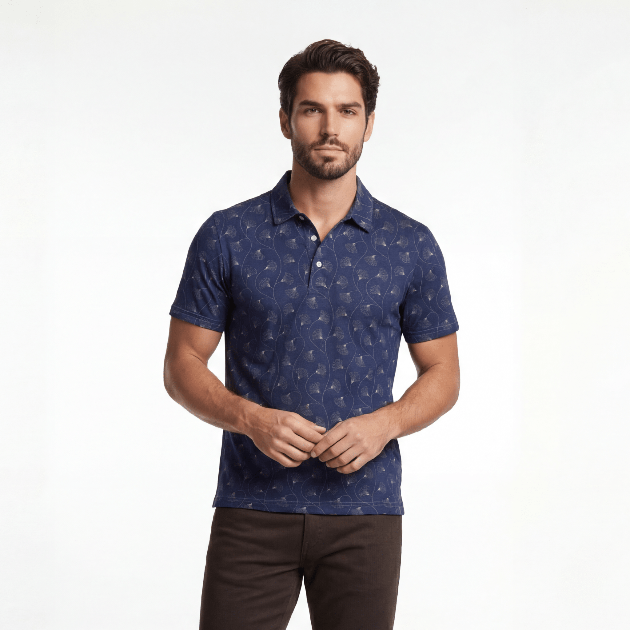 Imperial Bloom (Slim Fit Polo - FB0069) - Trillii