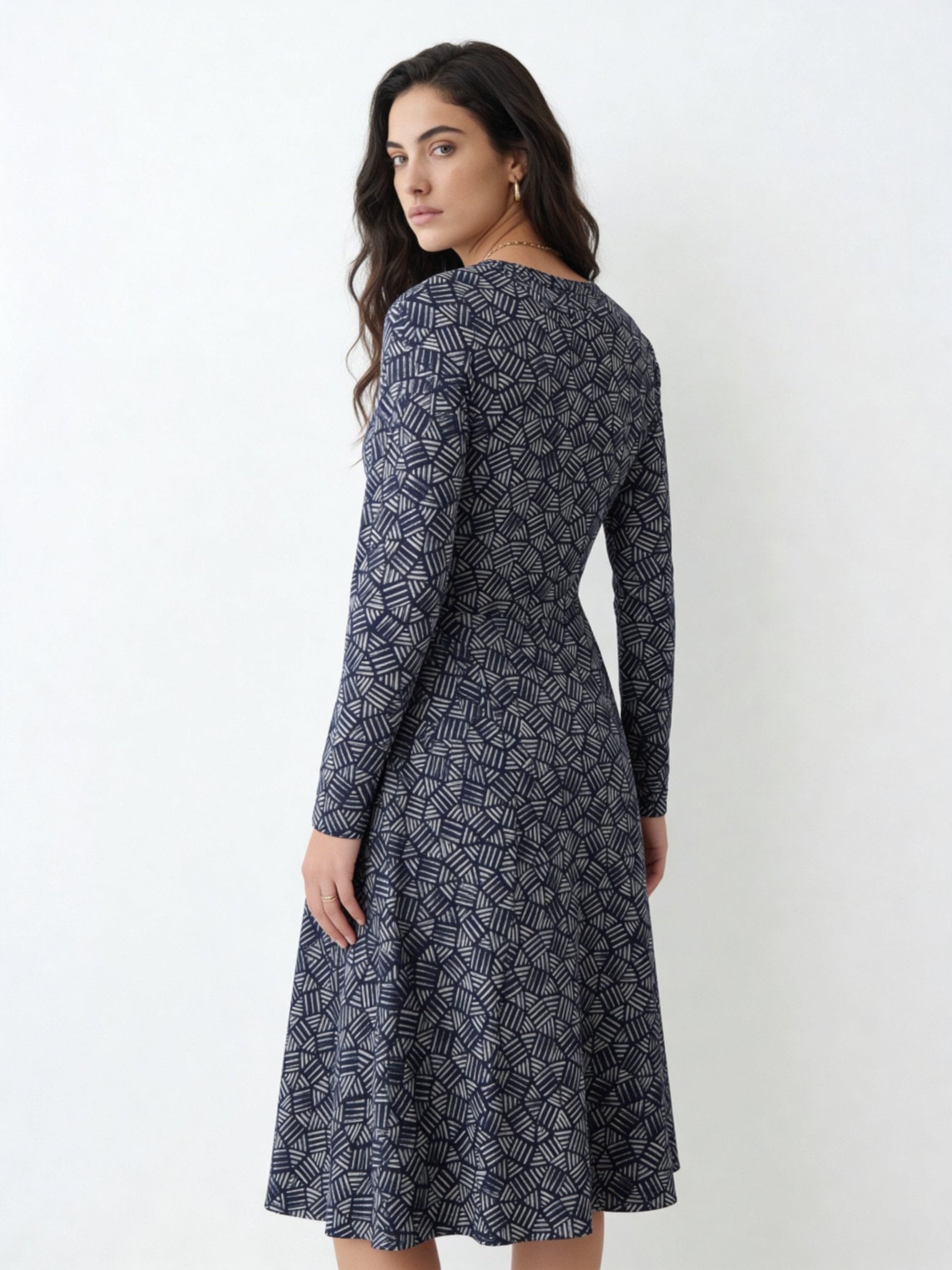 Inner Chaos (Midi Dress - FB0082) - Trillii