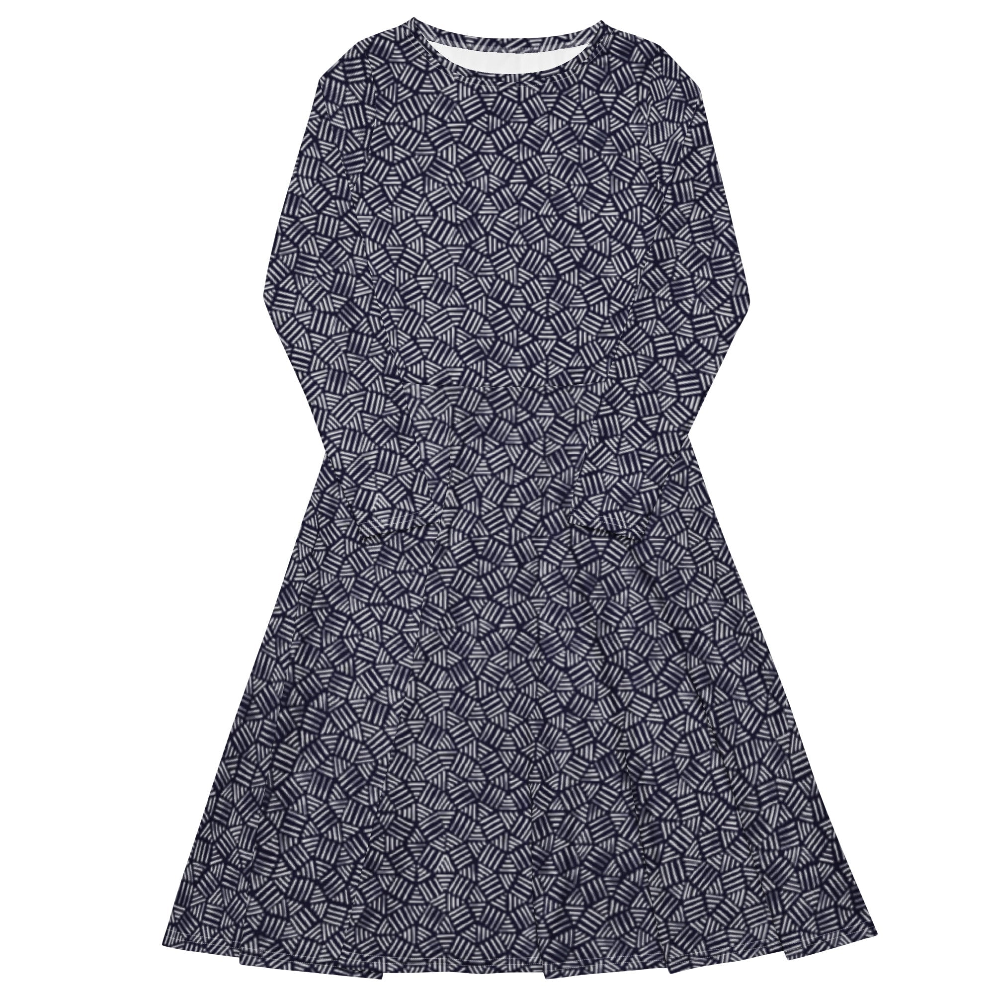 Inner Chaos (Midi Dress - FB0082) - Trillii