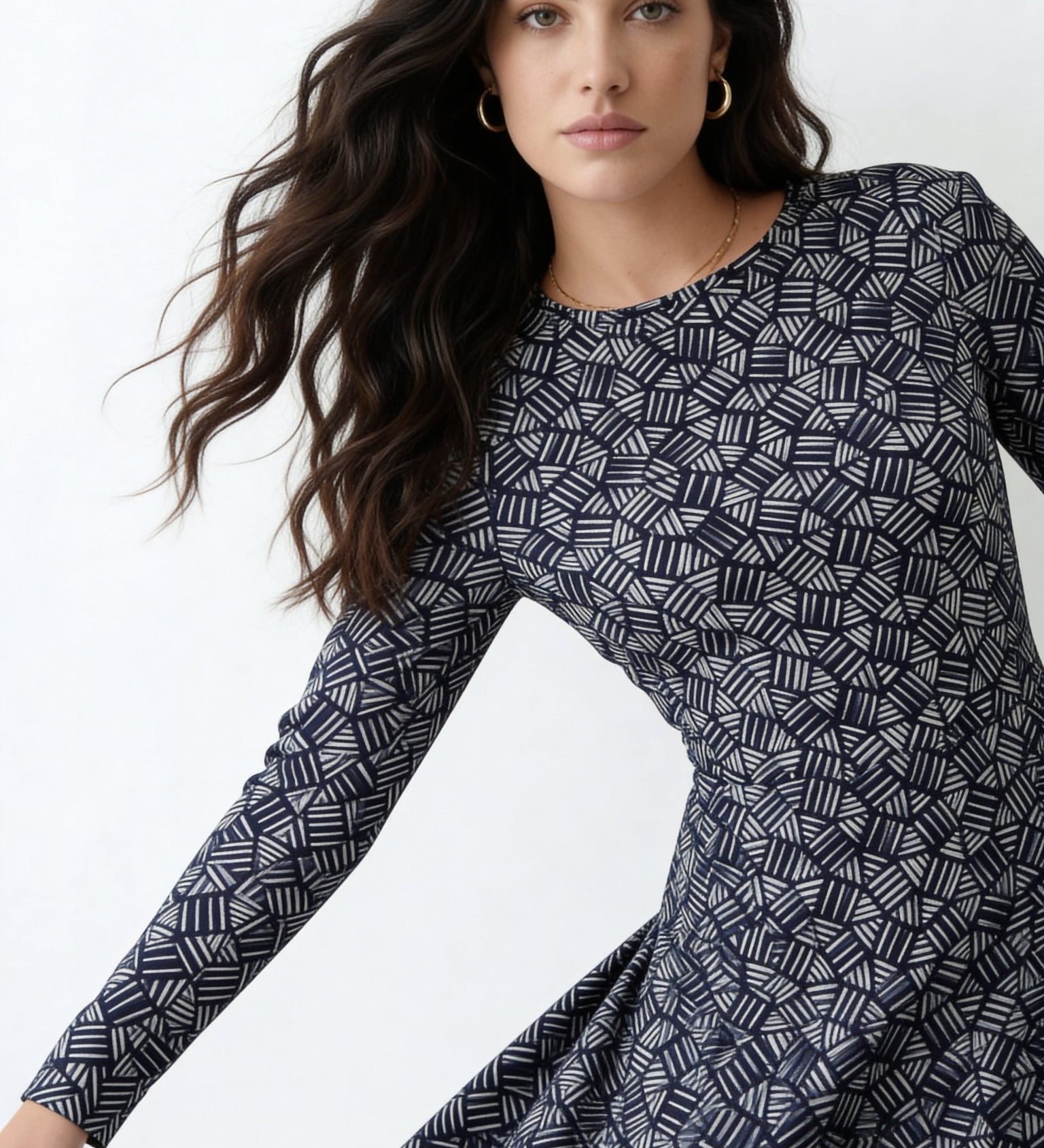 Inner Chaos (Midi Dress - FB0082) - Trillii