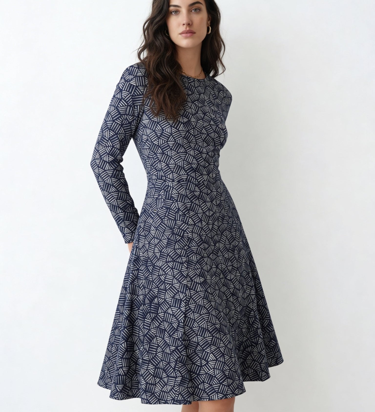 Inner Chaos (Midi Dress - FB0082) - Trillii