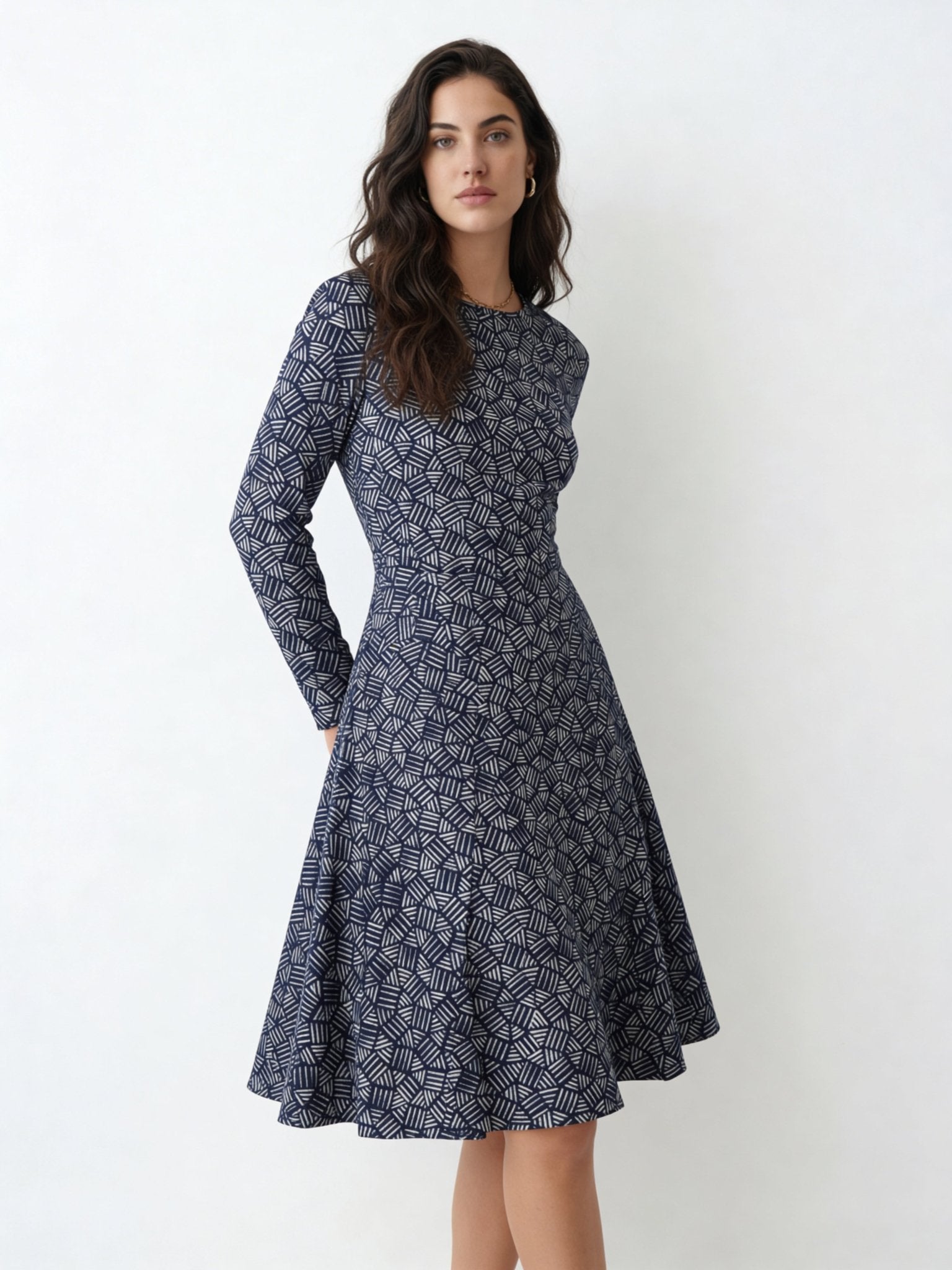 Inner Chaos (Midi Dress - FB0082) - Trillii