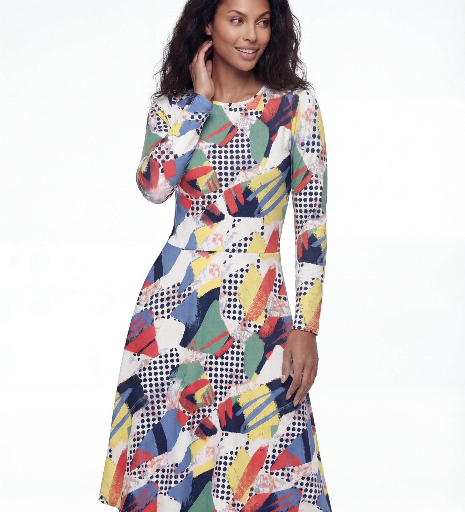 Living Color (Midi Dress - FB0094) - Trillii