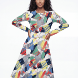 Living Color (Midi Dress - FB0094) - Trillii