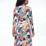 Living Color (Midi Dress - FB0094) - Trillii