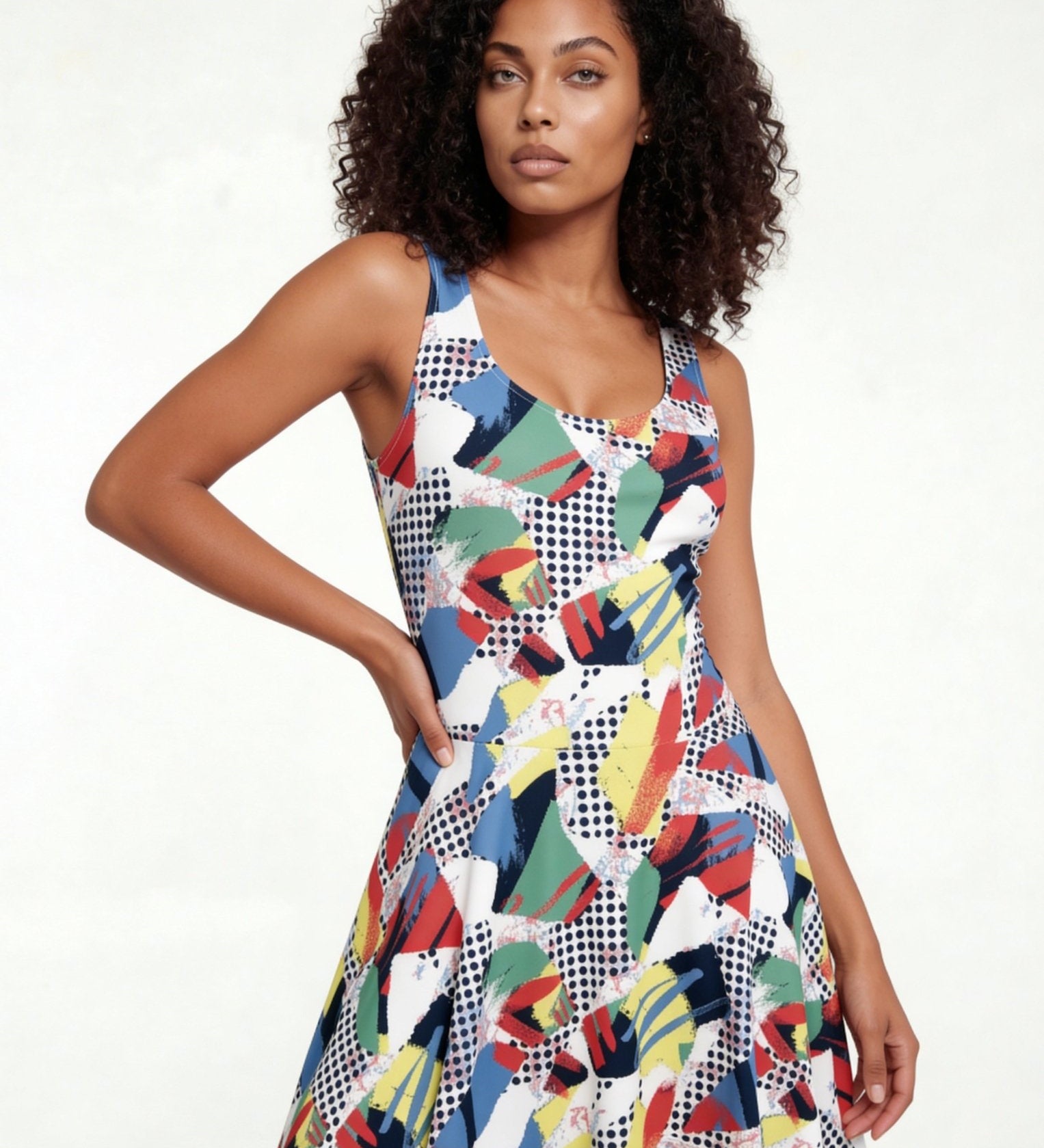 Living Color (Skater Dress - FB0094) - Trillii